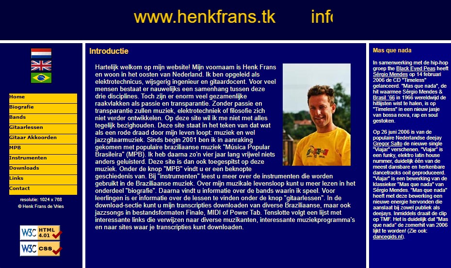 Mijn eerste website